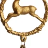 Intratuin kerst ornament rendier springend goud 13 x 7 x 2,2 cm