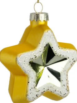 Intratuin kerst ornament Renze goud / zilver 8 x 3,5 x 8 cm