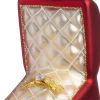 Intratuin kerst ornament ringendoosje bruin 4,3 x 5,9 x 6,7 cm