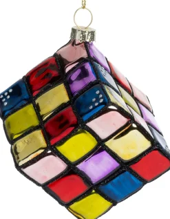 Intratuin kerst ornament rubiks kubus 5,5 x 5,5 x 5,5 cm