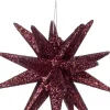 Intratuin kerst ornament Ruby ster bordeaux 11 x 9 x 11,5 cm