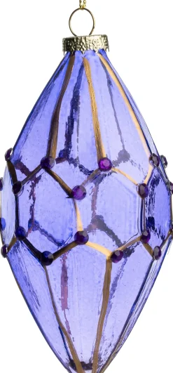 Intratuin kerst ornament Saggart paars D 12 cm