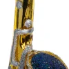Intratuin kerst ornament saxofoon goud 2,6 x 5 x 11 cm