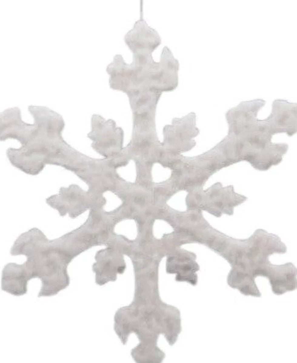Intratuin kerst ornament Sia sneeuwvlok wit 41 x 41 x 1,5 cm