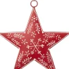 Intratuin kerst ornament Skarma rood 13 x 13 x 1 cm