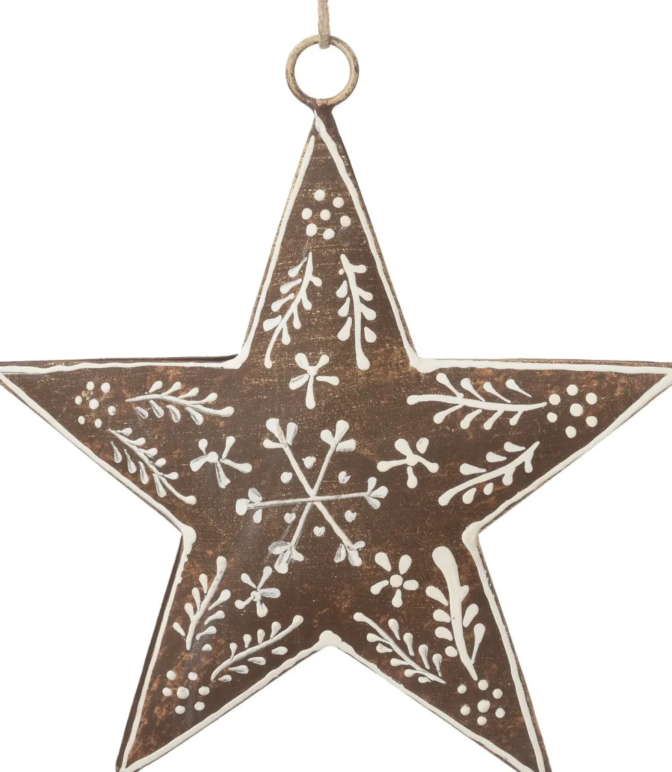 Intratuin kerst ornament Skarma bruin 13 x 13 x 1 cm