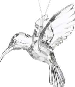 Intratuin kerst ornament Skina kolibrie transparant 5,9 x 6 x 5 cm