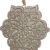 Intratuin kerst ornament sneeuwvlok 16 x 15 x 1 cm zilver