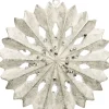 Intratuin kerst ornament sneeuwvlok wit 8,8 x 1,2 x 8,8 cm