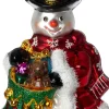 Intratuin kerst ornament sneeuwpop 9 x 8 x 15,5 cm