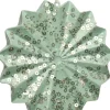 Intratuin kerst ornament sneeuwvlok groen 9,4 x 9,4 x 2,2 cm