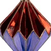 Intratuin kerst ornament Tarbert paars / rood D 9 H 10 cm