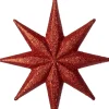 Intratuin kerst ornament Tibbe ster rood 15 x 1,5 x 17 cm