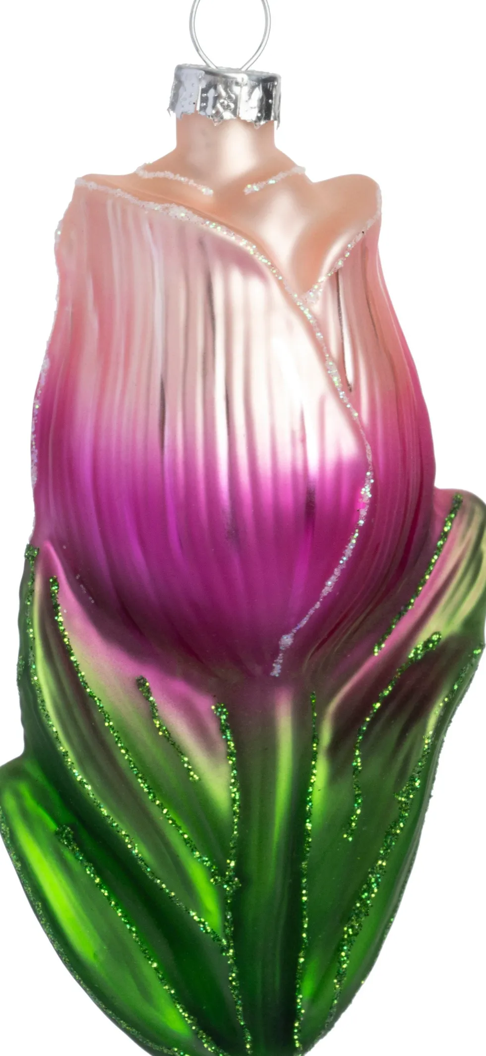 Intratuin kerst ornament tulp roze 6,1 x 4,7 x 11,2 cm