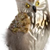 Intratuin kerst ornament uil grijs 6 x 5,5 x 12,5 cm