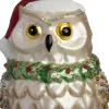 Intratuin kerst ornament uil grijs 7 x 6 x 11,5 cm