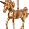 Intratuin kerst ornament unicorn goud 15 x 3 x 11 cm