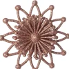 Intratuin kerst ornament Vin bloem roze 11,5 x 3,5 x 11,5 cm