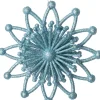 Intratuin kerst ornament Vin bloem lichtblauw 11,5 x 3,5 x 11,5 cm