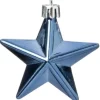 Intratuin kerst ornament Vion ster blauw D 7 H 2 cm 12 stuks