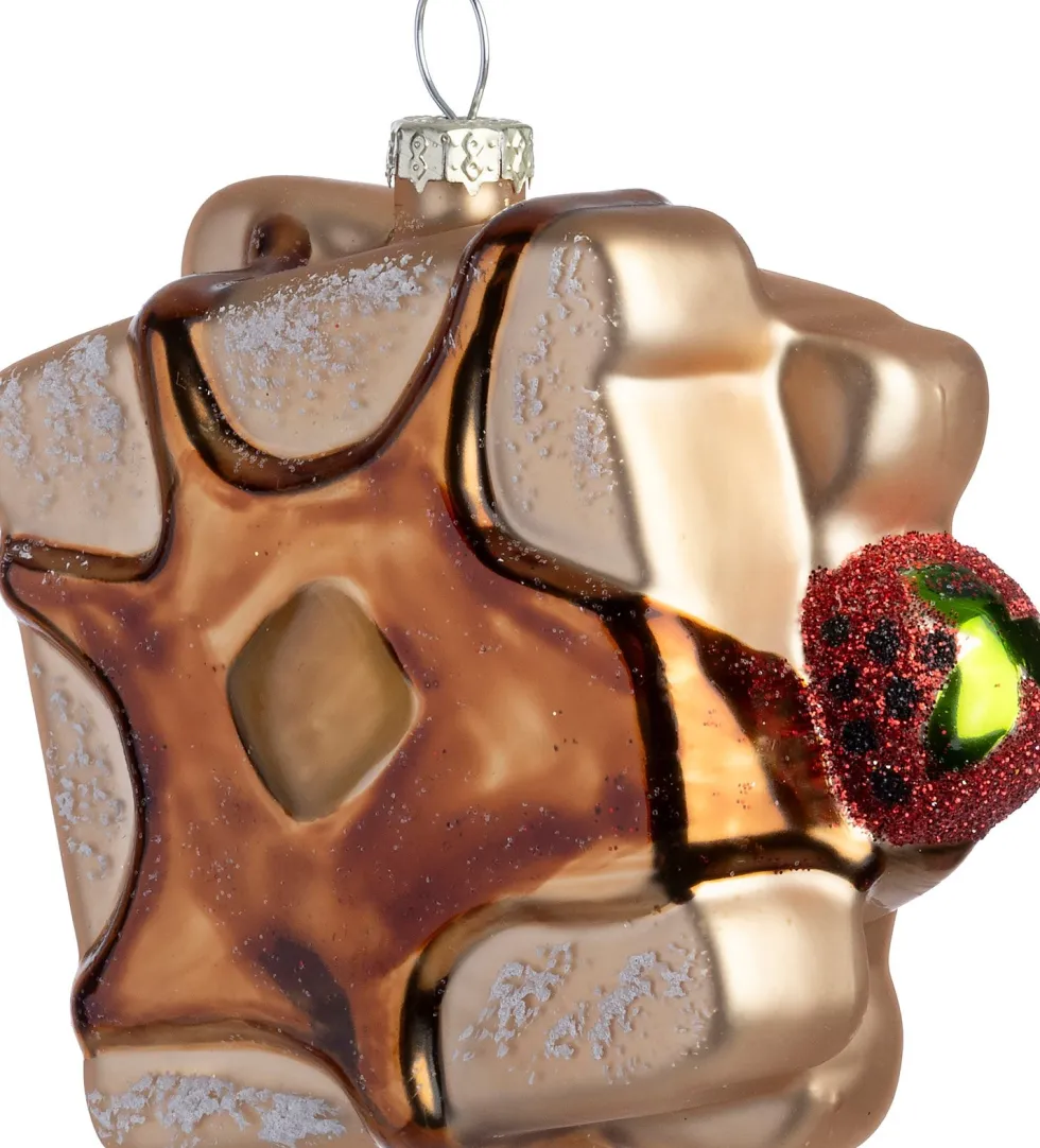 Intratuin kerst ornament wentelteefje bruin 3,8 x 8,9 x 8,5 cm