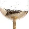 Intratuin kerst ornament Wijnglas goud / transparant D 5,5 H 11 cm