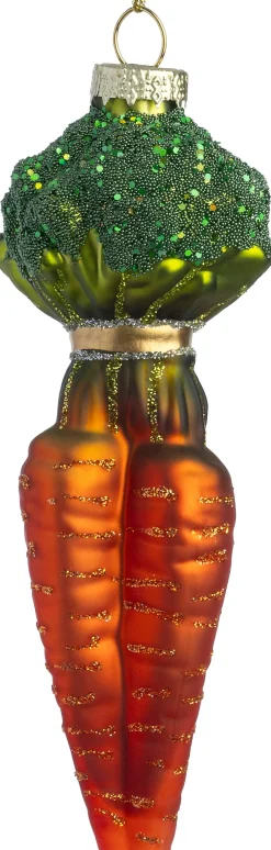 Intratuin kerst ornament wortel oranje 5 x 4 x 13 cm