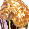 Intratuin kerst ornament zak patat goud 9,2 x 5,4 x 11,5 cm