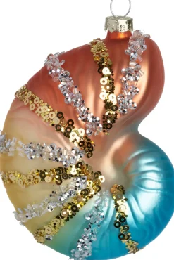 Intratuin kerst ornament zeeschelp 8,2 x 6 x 10,8 cm