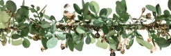 Intratuin kerstslinger Bladik groen / crème 2 m