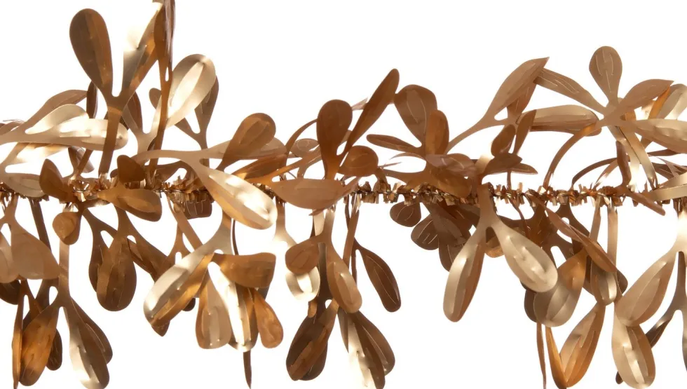 Intratuin kerstslinger met misteltoe goud 200 cm