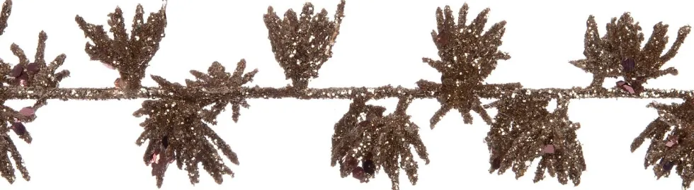 Intratuin kerstslinger tak met glitter zilver 180 cm