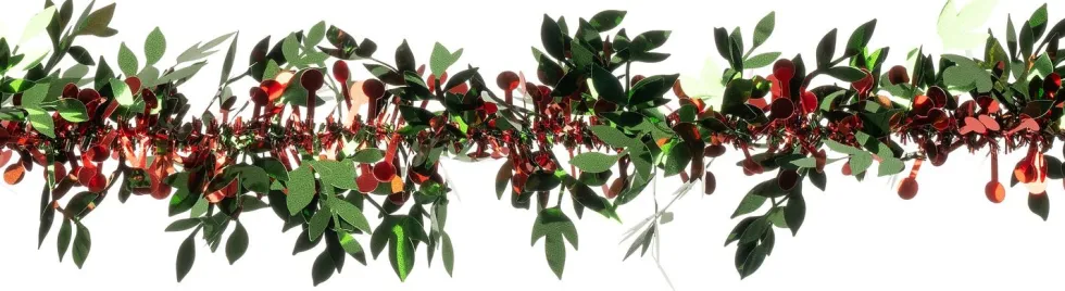 Intratuin kerstslinger Wisteria groen / rood 2 m