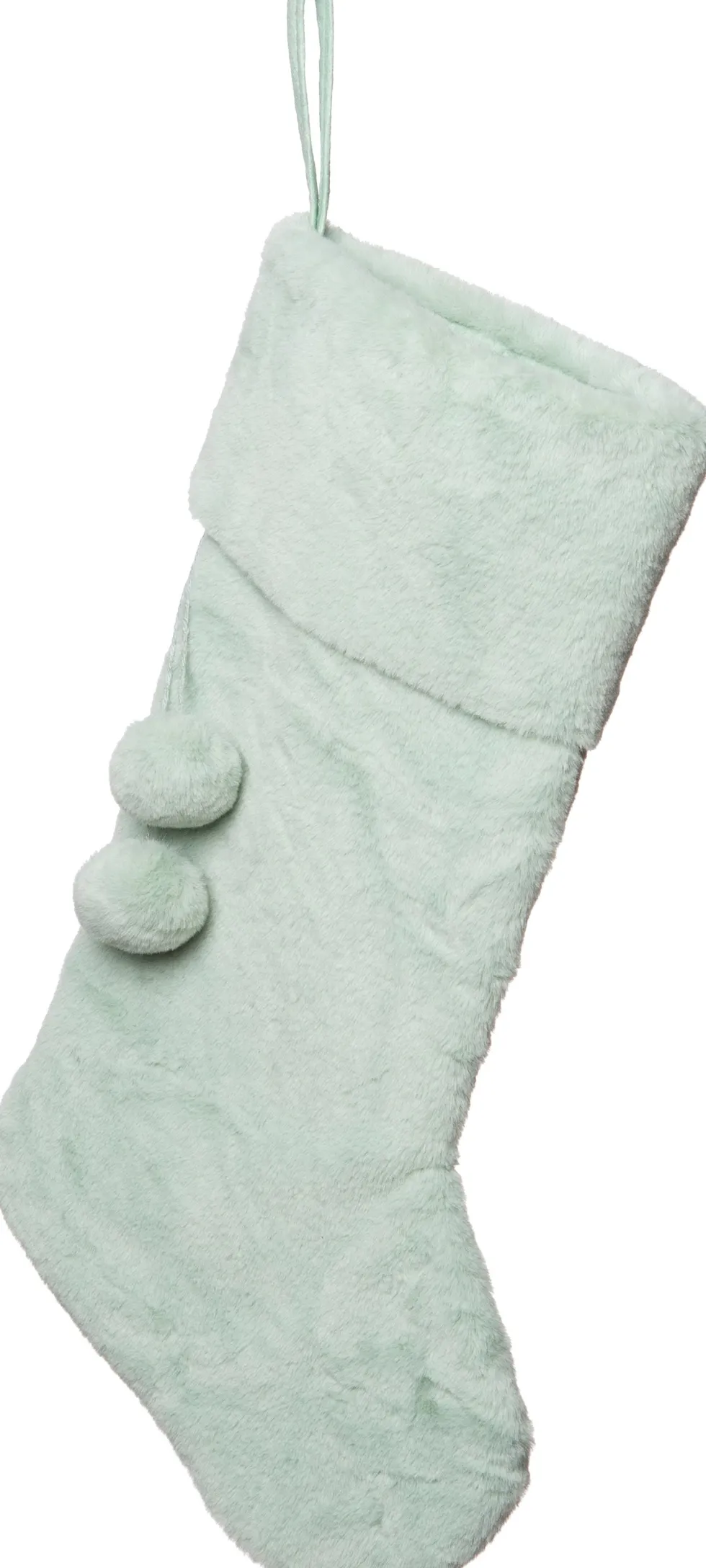Intratuin kerstsok Fluffy groen 49 x 27 x 1,5 cm