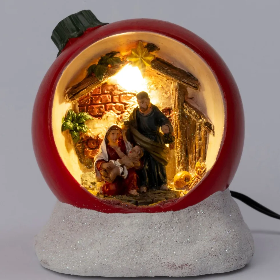 Intratuin kerststal in bal 10,5 x 10 x 11,5 cm