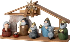 Intratuin kerststal met figuren 30,5 x 10 x 16 cm