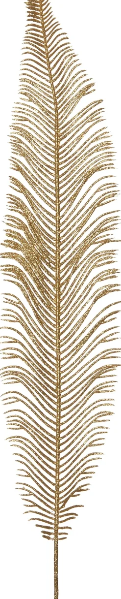 Intratuin kerststeker varenblad 56 cm goud