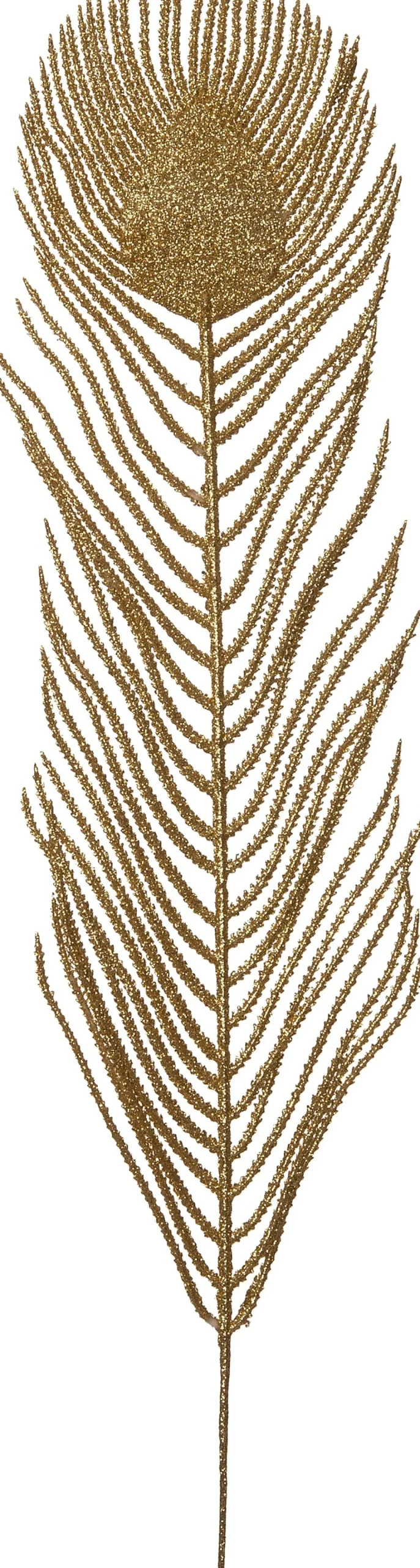 Intratuin kerststeker veer 51 cm goud