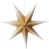 Intratuin kerstster Djema goud / wit met verlichting D 60 H 16 cm