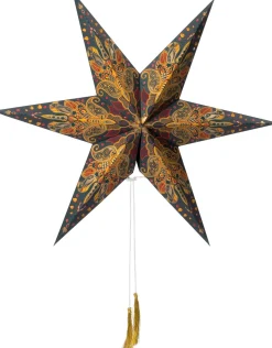 Intratuin kerstster donkergroen / goud 63 H 19 cm