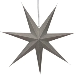 Intratuin kerstster glitter met verlichting zilver 15 x 60 x 60 cm
