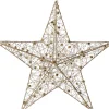 Intratuin kerstster Helmia goud met verlichting D 40 H 8 cm