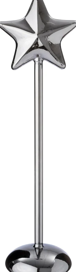 Intratuin kerstster Liam grijs met verlichting D 9,3 H 37 cm