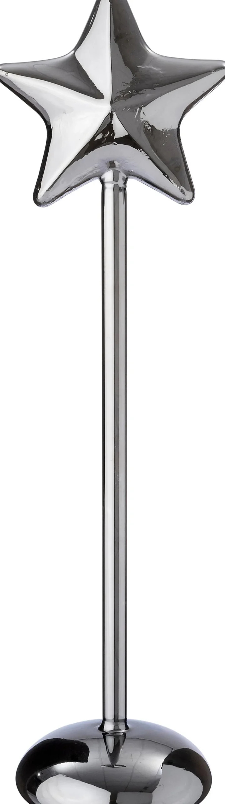 Intratuin kerstster Liam grijs met verlichting D 9,3 H 37 cm