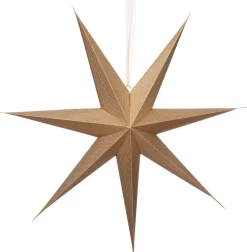 Intratuin kerstster met verlichting goud 15 x 60 x 60 cm