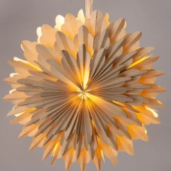 Intratuin kerstster met verlichting Manus crème D 50 cm
