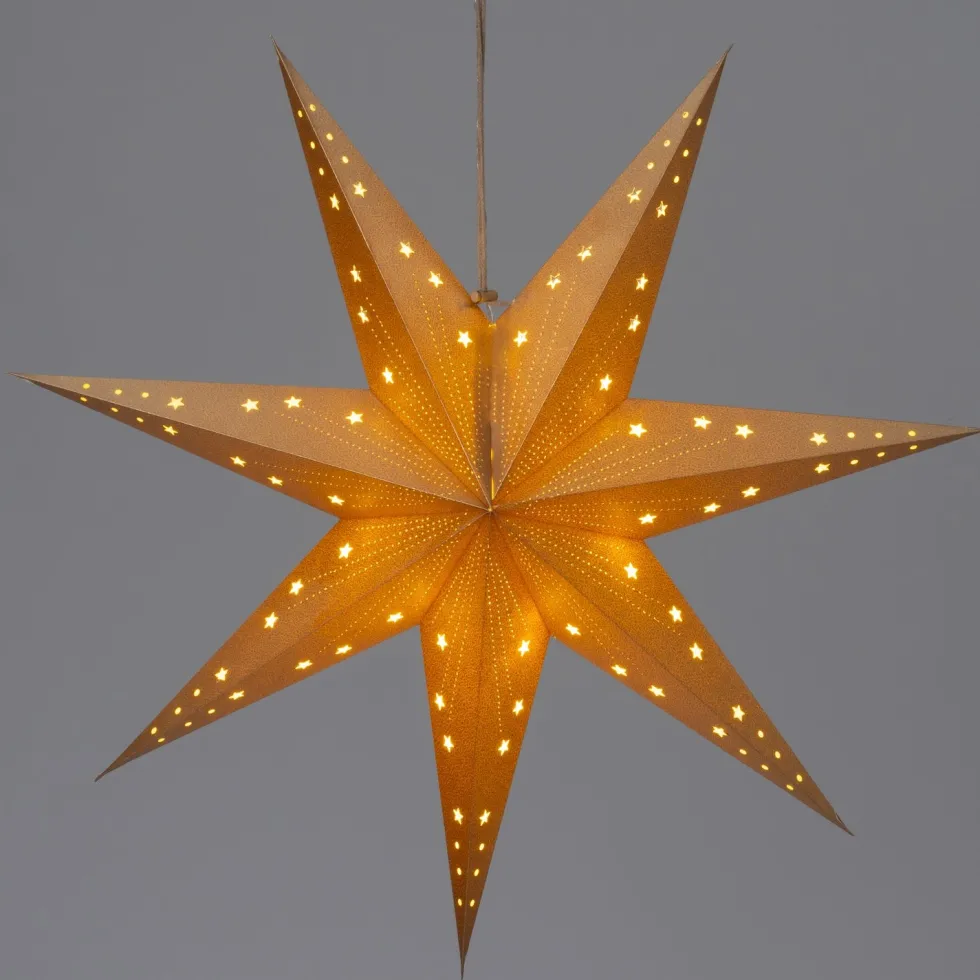 Intratuin kerstster met verlichting goud D 60 H 19 cm