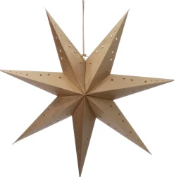 Intratuin kerstster met verlichting goud D 60 H 19 cm