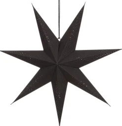 Intratuin kerstster met verlichting zwart 15 x 60 x 60 cm
