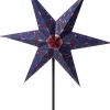 Intratuin kerstster met verlichting paars D 63 H 19 cm
